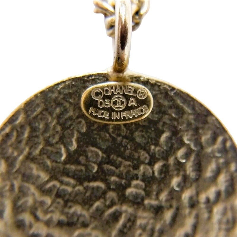 CHANEL Authentic Gold Logo Necklace - Picture 6 of 6